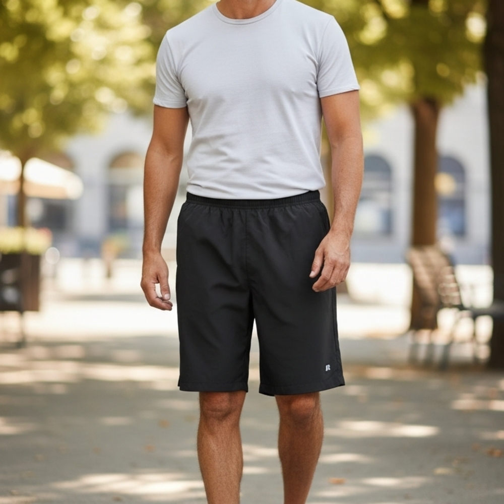 Men's Black Athletic Shorts